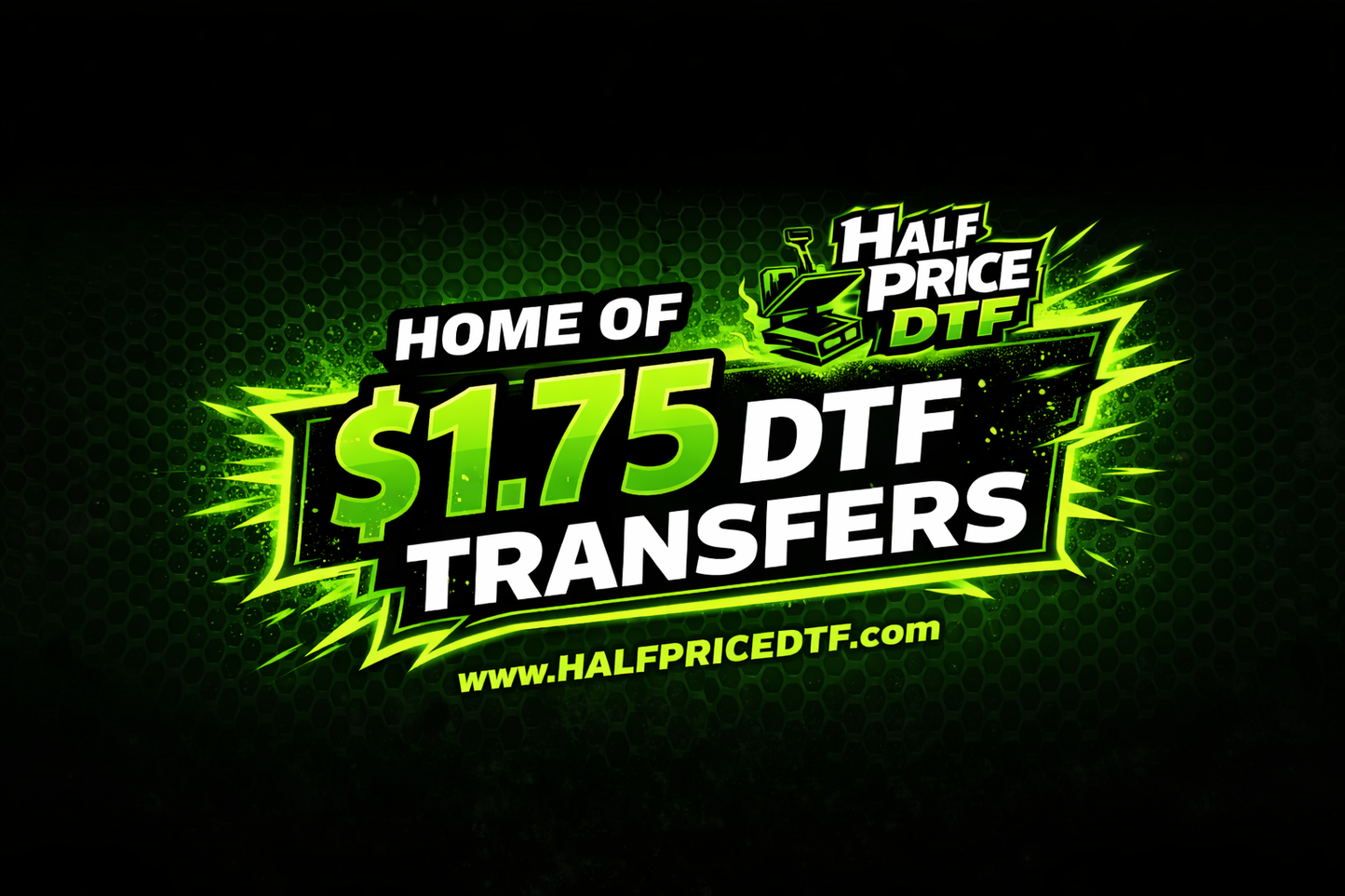 Custom DTF Gang Sheets — $1.75 Per Sq Ft